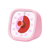Timer Visual 60 menit operasi senyap, alat pembelajaran perlengkapan sekolah rumah, Timer pertemuan meja anak-anak, Timer dapur plastik
