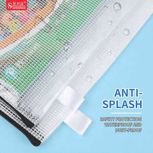 Custom Logo B4 Size Large Mesh Zipper Bag <strong>Document</strong> Organizer <strong>Pouch</strong> for School Teacher Classroom Organization <strong>Travel</strong> Supplies - Product Image 4