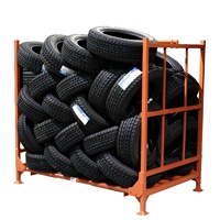 Système de rangement de pneus pliable en métal antirouille à 5 niveaux, robuste et économique, de type vertical, sans boulons, Émirats arabes unis, Arabie Saoudite