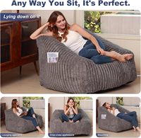 Meistverkaufter Kunstfell-Komprimierter Sitzsack-Sofa Wohnzimmer Sitzsack-Sessel
