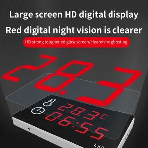 बड़े नेतृत्व में प्रदर्शन डिजिटल औद्योगिक तापमान मीटर क्लॉक अंतर्निहित सेंसर उच्च/कम टेम्प अलार्म lx903b स्विमिंग पूल सौना के लिए - Product Image 5