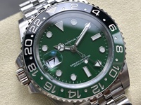 Montre pour homme de luxe ARF factory GMT DD3285 40 mm, mouvement mécanique haut de gamme, acier inoxydable, cristal noir vert, 12,5 mm
