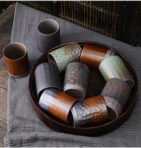 230ml, ottery Coffoffup apapanese ororcelain EA UPS andandleless Ceramic Cup For apappuccino - Product Image 6