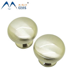 Meda kenop gagang furnitur Aloi seng solid promosi harga murah gagang pintu bundar minimalis modern lubang tunggal - Product Image 6