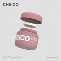 Pot rond en plastique PETG à double compartiment avec couvercle à vis pour emballage cosmétique, crème pour le visage et les yeux, OEM