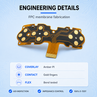 Fabricant de membranes FPC pour manettes de jeu avec clavier à membrane flexible, circuit imprimé personnalisé, assemblage PCBA, service de conception de circuits imprimés