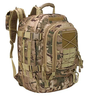 Sac à dos tactique personnalisé vert olive et gris avec cadre interne pour affaires, randonnée et activités de plein air - Imperméable, capacité 36-56L, coussin d'air