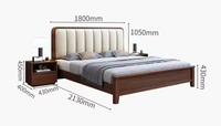 Cama Moderna Japonesa Delanto con Estructura de Madera Maciza, Tamaño King/Queen, Plataforma con Almacenamiento, Ecológica, Ahorra Espacio, Cómoda