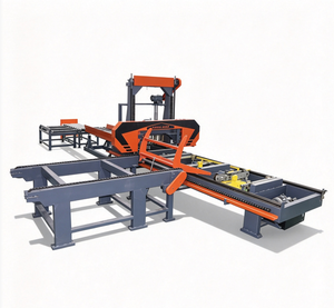 Scierie à ruban horizontale automatique hydraulique, scierie à retournement de bois de type V pour diamètre de rondins de 700 mm, pour la coupe de bois massif - Product Image 1