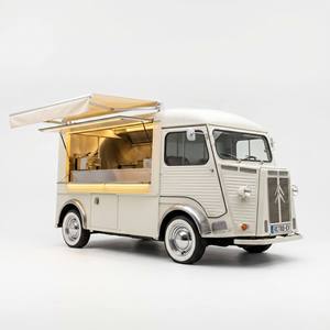 Chariot de nourriture mobile électrique à quatre roues en acier inoxydable avec conception résistante à la rouille, moteur 1500W pour la restauration rapide - Product Image 1