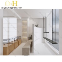 Solution complète de design d'intérieur pour magasin de cosmétiques rose de luxe, aménagement moderne de boutique de maquillage, vitrine personnalisée
