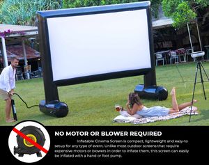 Pantalla de Cine Inflable Grande, Equipo de Pantalla de Cine Inflable para Exteriores para Piscina - Product Image 4