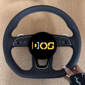 Volant de direction en carbone véritable personnalisé pour <span class=keywords><strong>Audi</strong></span> A4 A5 A6 A7 A8 B9 <span class=keywords><strong>RS</strong></span> R8 <span class=keywords><strong>Q5</strong></span> 2008-2021, volant de course en fibre de carbone véritable - Product Image 5