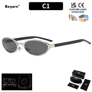 Boyarn Fashion - <span class=keywords><strong>Gafas</strong></span> de Sol Ovaladas Simples y Modernas para Mujer, <span class=keywords><strong>Gafas</strong></span> Versátiles Casuales con Protección UV - Product Image 4