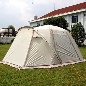 Tente extensible pour 4 personnes TOPAZ G/L, tente à une chambre, tissu Oxford, quatre saisons, imperméable, tente de camping en polycoton, glamping - Product Image 1