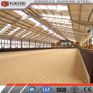 Structure en acier préfabriquée à prix d'usine, bâtiment d'abri pour le bétail, grange à chevaux préfabriquée, écurie pour équitation, arène - Product Image 3