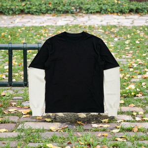 Camiseta de Manga Larga de Doble Capa para Hombre con Estampado DTG Personalizado, Cuello Redondo, Estilo Waffle Térmico de Algodón, Ropa Urbana OEM - Product Image 3
