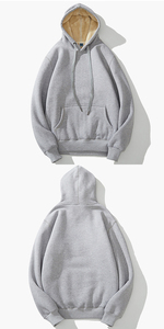 420gsm Heavyweight Pullover Winter Faux <strong>Fur</strong> Men Custom <strong>Hoodie</strong> - Product Image 5