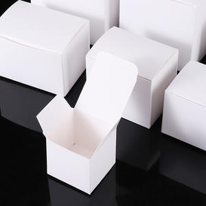 Boîte en carton blanc 350g vierge pour emballage cosmétique, petite boîte blanche, carton blanc pour petites séries, vente en gros - Product Image 4