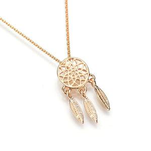 Tendance Style Attrapeur de rêves Série En Alliage Exquis <span class=keywords><strong>Dreamcatcher</strong></span> Plume Creuse Choker Pendentif Pour Chaîne Collares Cadeaux - Product Image 4