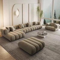Canapé moderne Canapés de salon Tissu de velours Design nordique Maison Hôtel Mobilier d'intérieur Coin sectionnel Canapé en forme de L
