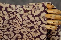 Tissu jacquard légèrement extensible à imprimé léopard en relief 3D rétro, matériau tissé coloré pour robe de soirée