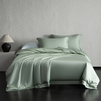 Ensemble de literie luxueux en tissu 100% Lyocell 100S 300TC, tissé uni, toucher soyeux et rafraîchissant, ensemble de draps 4 pièces