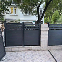 Moderne duurzame waterdichte hout-kunststof composiet (WPC) beveiligingsomheining voor tuin, ranch, huis, oprit, landbouw, pergola en paalafdekkingen