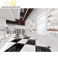 Meubles de salle de maquillage modernes et minimalistes, mobilier de boutique de maquillage, niche de présentation de récompenses, comptoir de présentation de maquillage