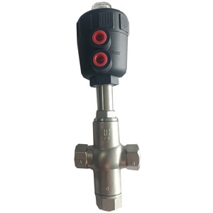 Garanzia di soddisfazione sanitario in acciaio inox SS304 SS316L 1/2 "in plastica pneumatica filo tre vie valvola sede angolare - Product Image 5