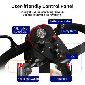 <span class=keywords><strong>Scooter</strong></span> Eléctrico Plegable de 4 Ruedas Mateside Supply para Adultos Mayores y Personas con Discapacidad, Todoterreno para Carretera - Product Image 3