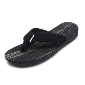 Sandales de plage à soutien de la voûte plantaire, tongs imprimées, pantoufles en <span class=keywords><strong>bois</strong></span>, été, toile, semelle souple en EVA TPR, décontractées, pour homme, tissu en coton, CN;FUJ - Product Image 3