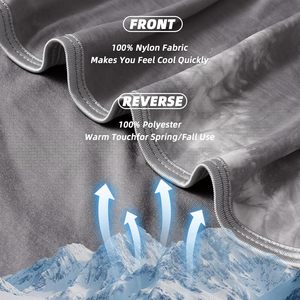 Couverture de refroidissement solide tissée légère 100% Polyester Summer Portable pour le camping et la maison - Product Image 4