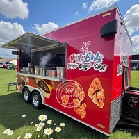 Camion de restauration mobile OEM entièrement équipé, remorque alimentaire multifonctionnelle personnalisée avec cuisine complète