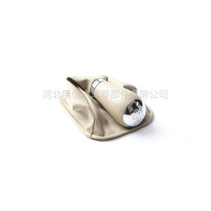 Couvre-poignée de levier de vitesse en cuir PU beige ergonomique pour voiture Chery, avec protection anti-poussière pour automobile Chery - Product Image 4