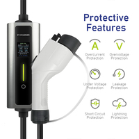 Chargeur de voiture électrique portable BOULT P02 de haute qualité 16A/32A 3,5kW/7kW avec écran LCD Type2/Type1 pour usage domestique 220V certifié CE