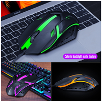 Hot Sell TF200 Mini Slim Gaming Keyboard Muis Combo's Bedraad RGB Verlicht Set voor Desktop Laptop Universeel Oplaadbaar