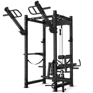 Best Selling KUNGFU Commercial Metal Multifunctional <b>Power</b> Fitness Squat Rack with Accessories - Product Image 1