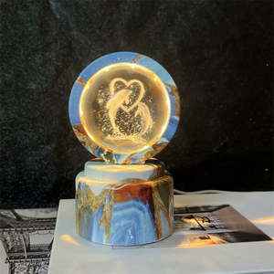 Glowing Planetary <strong>Galaxy</strong> Crystal Ball Night Light USB Power Warm <strong>Bedside</strong> Light Christmas Kid Gifts Night <strong>Lamp</strong> - Product Image 1