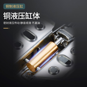 Bisagra hidráulica de acero inoxidable Winoda de 35 mm con cierre suave para puerta de armario - Product Image 2