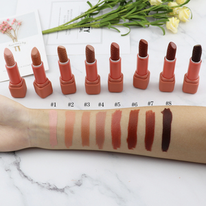 Rossetto Opaco a Lunga Durata Nude Private Label, Cosmetici Trucco, 8 Colori Minerali OEM, Stick MSDS Wow, Durata 3 Anni, 2g - Product Image 3