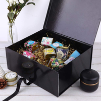 Boîte cadeau magnétique de luxe personnalisée avec ruban pour la Saint-Valentin, style herbe de lafite