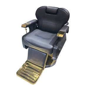 Poltrona da Barbiere di Lusso Reclinabile <span class=keywords><strong>in</strong></span> Pelle Sintetica per Parrucchieri - Product Image 2