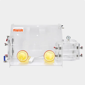 Guantera acrílica multifuncional para laboratorio, serie AGB, cámara anaeróbica con bomba de vacío y sensores de humedad y oxígeno - Product Image 1