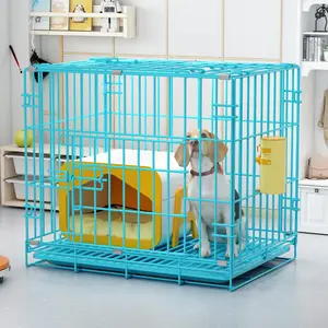 Wholesale Double Door Foldable Pet Rabbit Metal Wire Cage For Dogs Crates