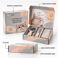 Boîte d'expédition en carton ondulé E-Flute avec lamination brillante personnalisée, doublure en mousse et fermeture magnétique, emballage en papier imprimé pour cadre photo ou boîte cadeau