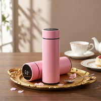 Bouteille d'eau intelligente avec affichage de la température LED, en acier inoxydable sous vide, promotion, étanche, avec infuseur à thé, accessoires, boîte blanche