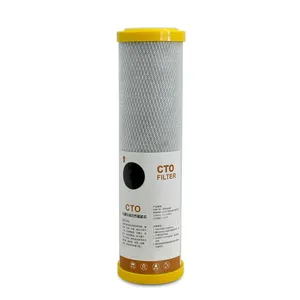 High Quality Coconut Shell 10" Activated Carbon Block High Density Water Filter Cartridge Cto Coconut Filter Cartridge