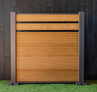 COREY Mampara de Privacidad para Aire Acondicionado de 60" de Alto x 38" de Ancho, para Exteriores, para Piscina, Contenedor de Basura, de Madera y Metal, Fácil de Montar