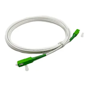 SC APC Aqua yama kablosu Simplex LSZH G657A2 cordon de raccordement fiber optique Fiber yama kablosu